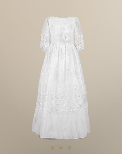 Vestido juvenil blanco C3-015