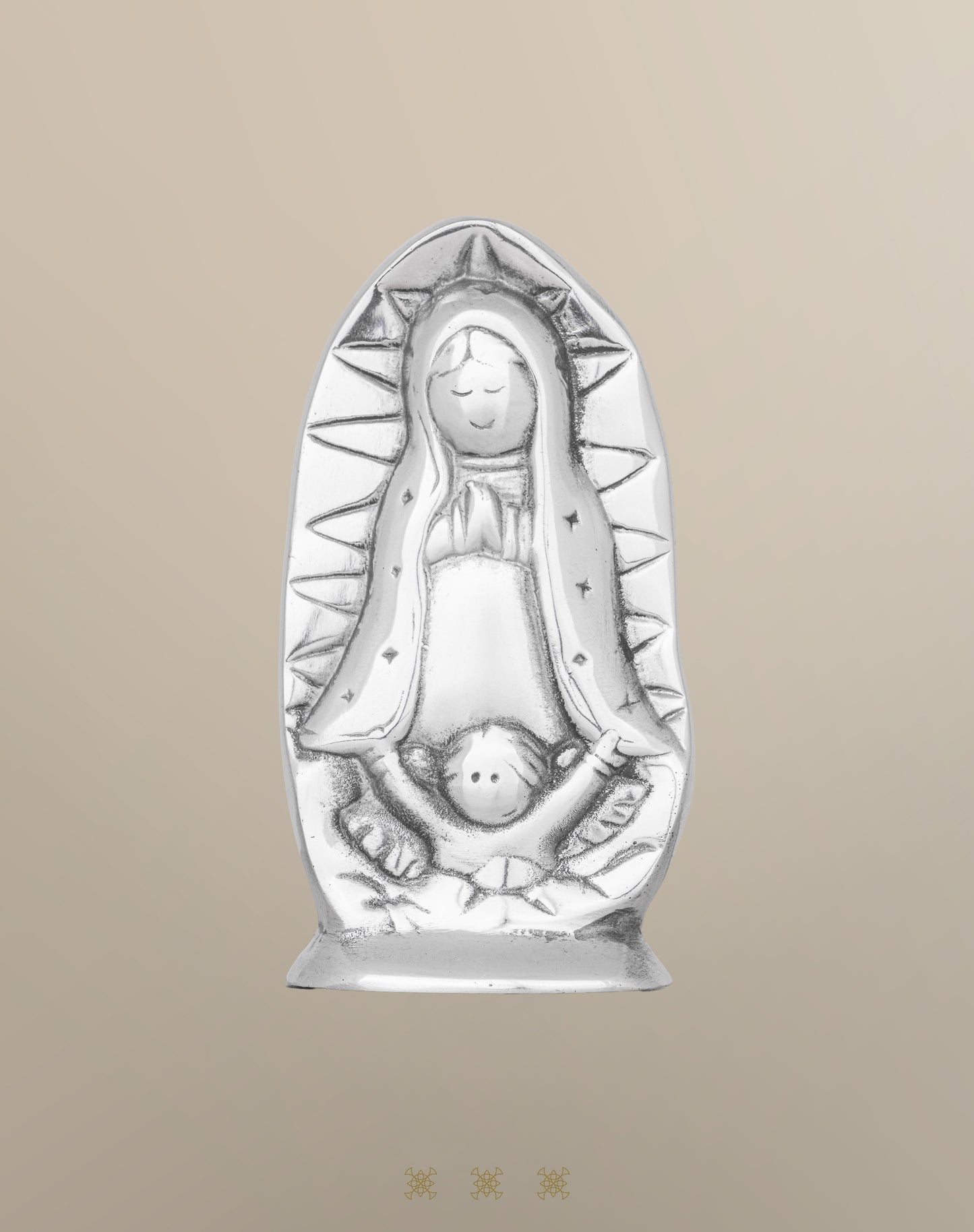 Virgen de Guadalupe pewter D1-010