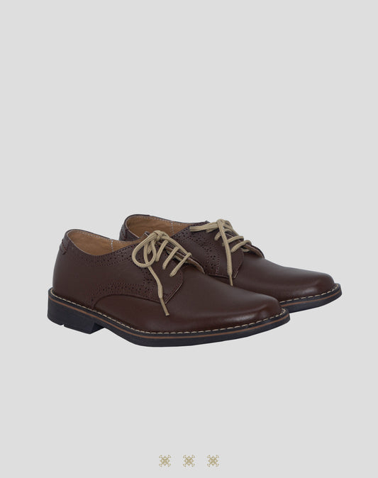 Zapato formal juvenil café A4-002