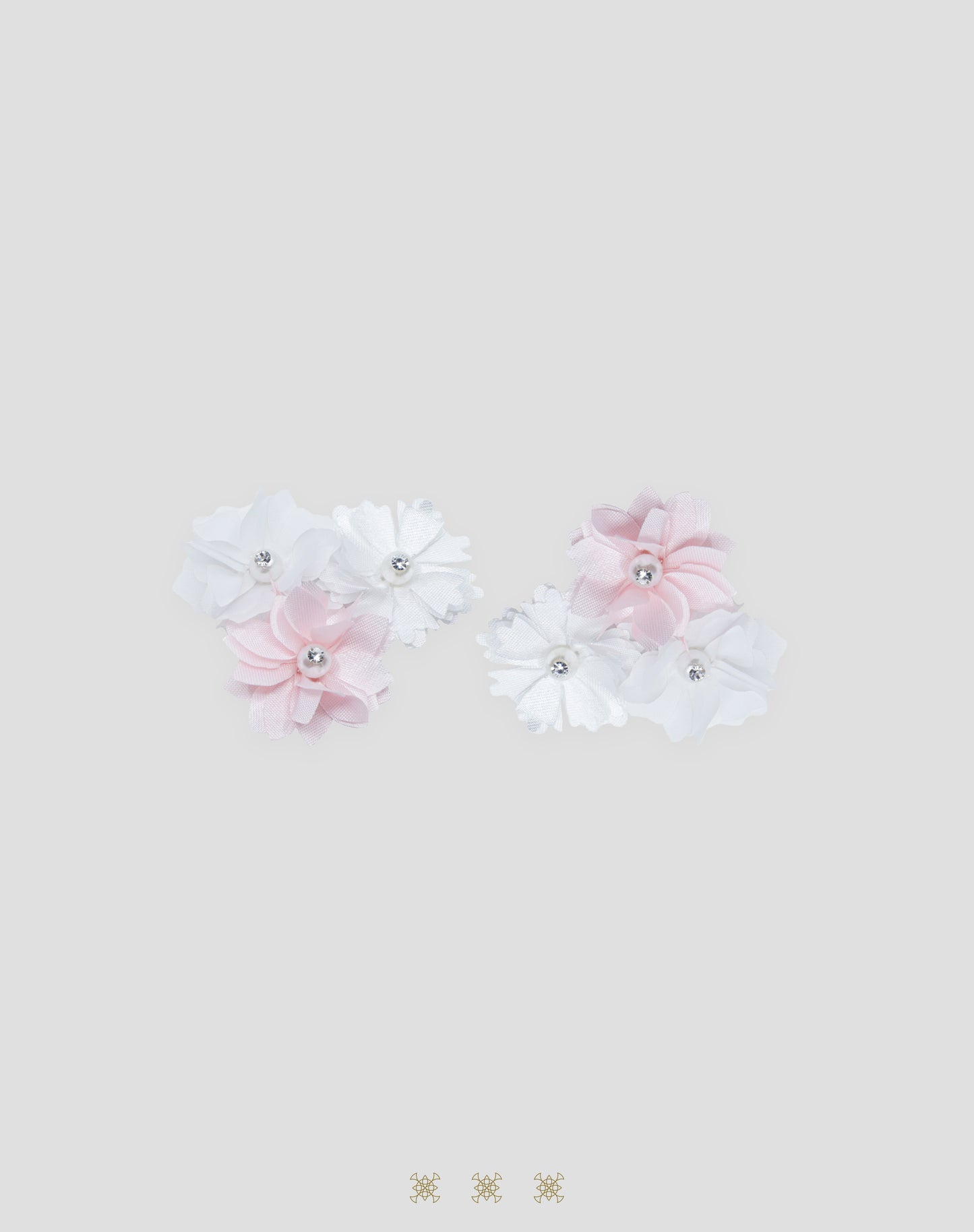 Accesorios de flor blanco / rosa 73-044