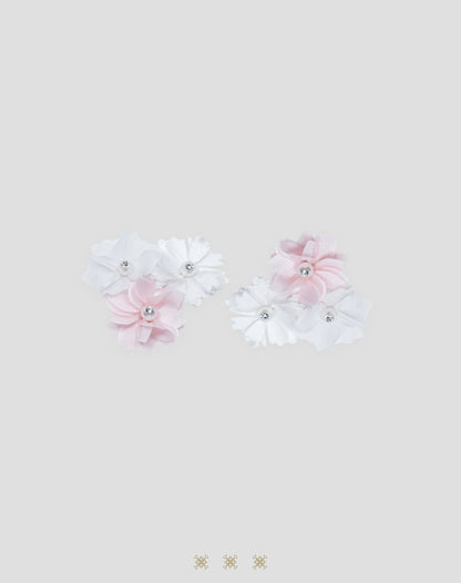 Accesorios de flor blanco / rosa 73-044