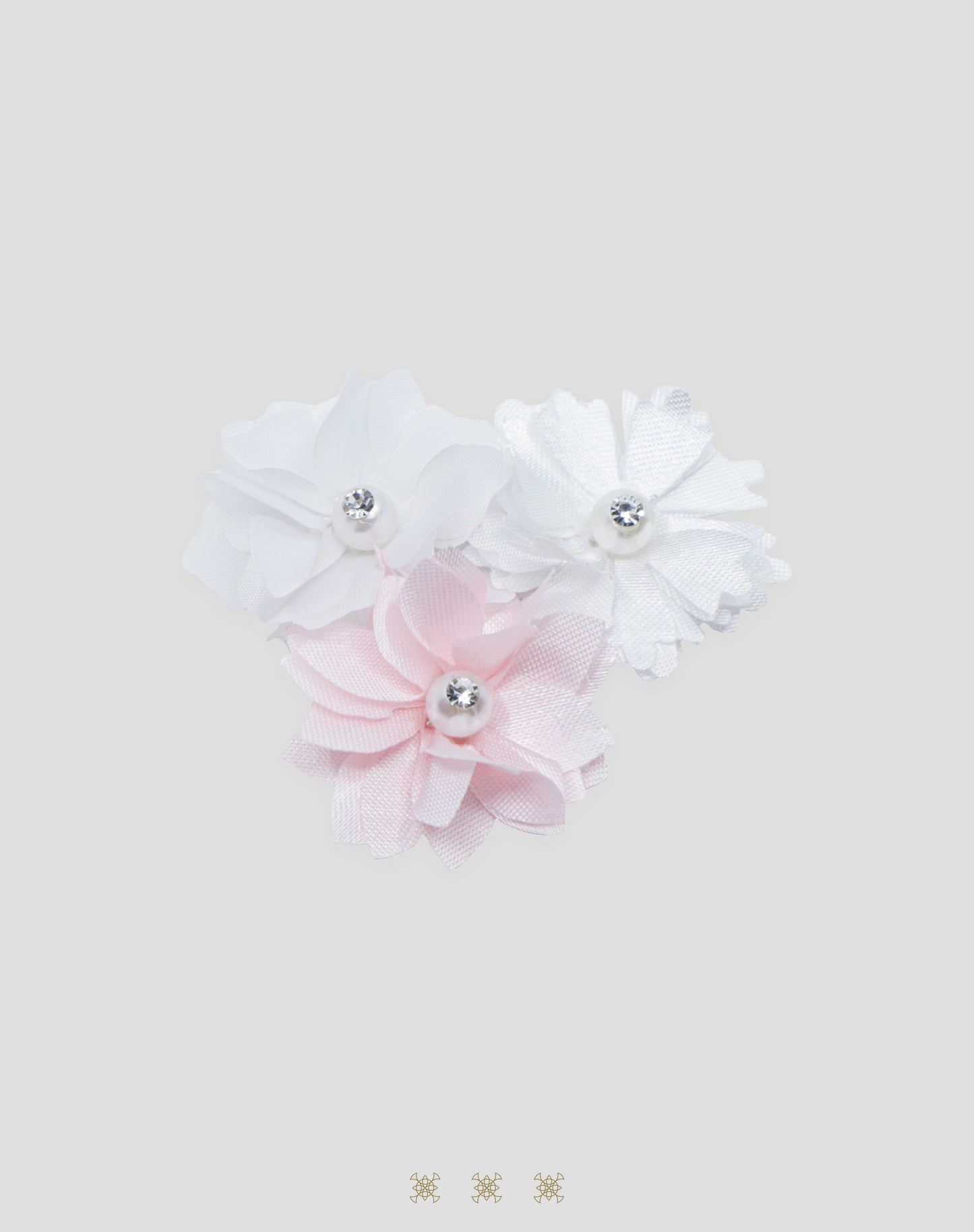 Accesorios de flor blanco / rosa 73-044