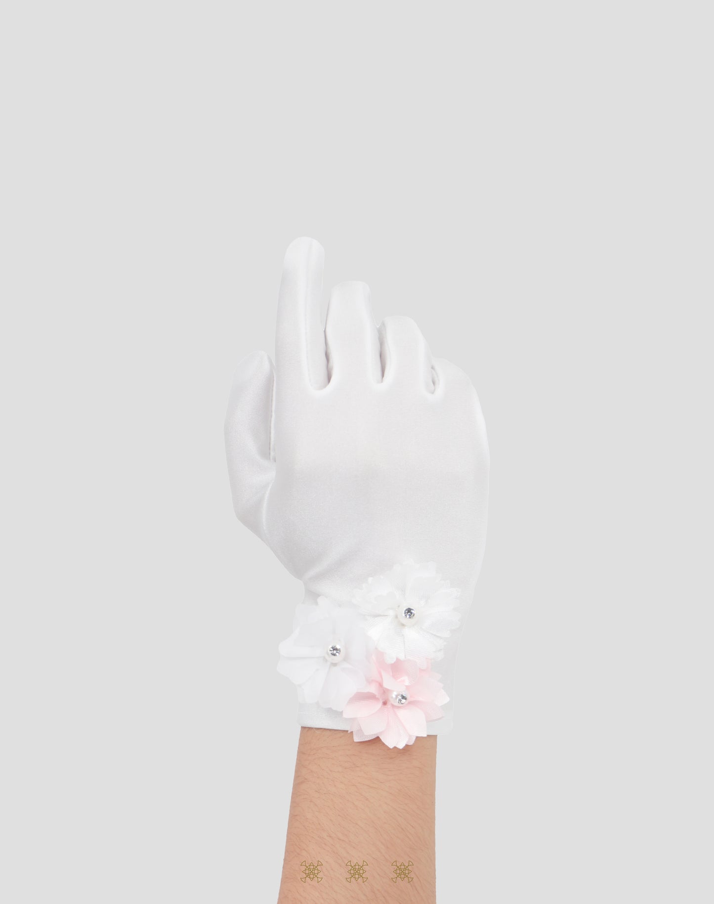 Accesorios de flor blanco / rosa 73-044