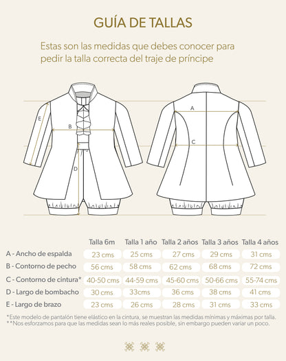 Traje de Príncipe Hueso 05-016